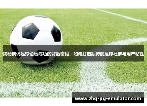 揭秘偶偶足球论坛成功的背后密码,如何打造独特的足球社群与用户粘性 揭秘偶偶足球论坛成功的背后密码,如何打造独特的足球社群与用户粘性