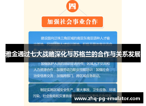 雅金通过七大战略深化与苏格兰的合作与关系发展