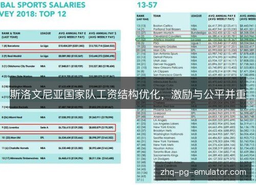斯洛文尼亚国家队工资结构优化，激励与公平并重